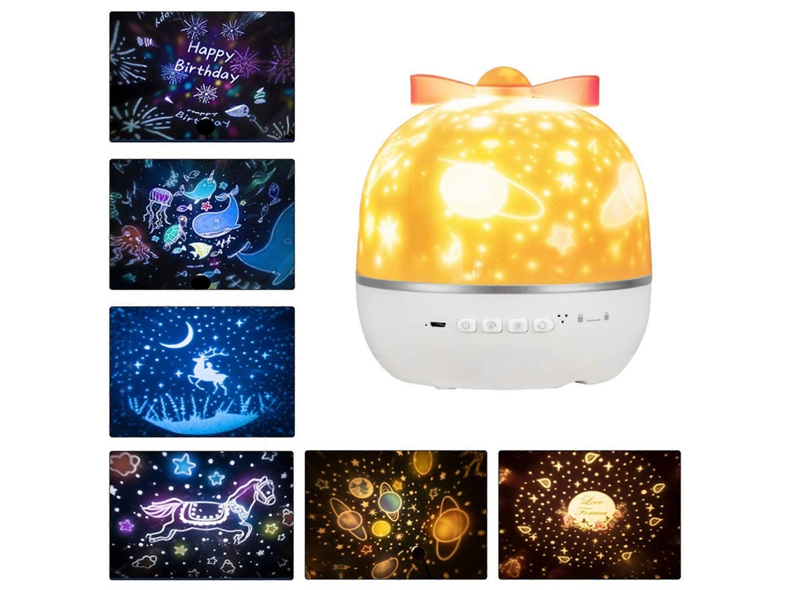 Lámpara de noche LED Rosewell, Cielo estrellado, Proyector de luz nocturna