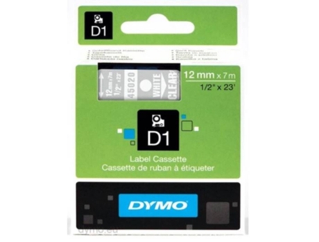 Cinta Laminada DYMO D1 Standard 12mm x 7m