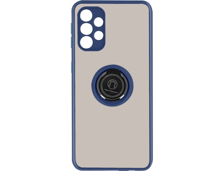 Carcasa y Soporte Samsung Galaxy A72 AVIZAR Función de soporte de Anillo de Metal Azul