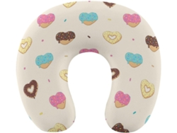 Almohada Colorida Forma Rosquilla, Espuma Viscoelástica Viscoelástica Fácil Relajación Cómodos
