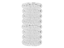 Gomas Elásticas Transparentes En Espiral Para El Cabello, Sin Marcas, 9 Unidades Para Coleta Y Pulsera.