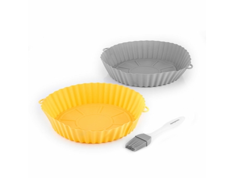 Cestas de Silicona con Pincel para Freidoras de Aire Mollicon INNOVAGOODS 2 Unidades
