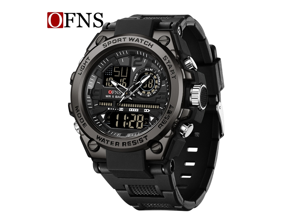 Reloj Electrónico (negro Para Hombre), Reloj Deportivo Impermeable Para Exteriores, Reloj Electrónico Luminoso Multifuncional.