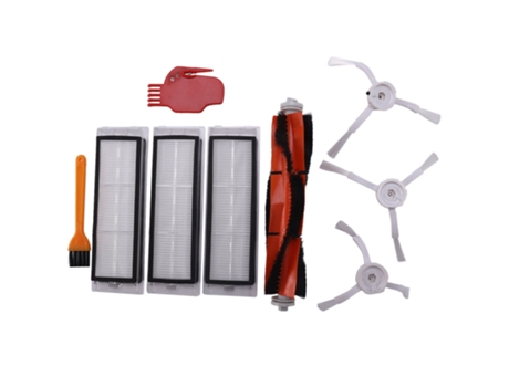 Filtro Hepa de 3 piezas, cepillo lateral de 3 piezas, accesorios de cepillo principal de 1 pieza para Xiaomi Roborock Mi S50 S51 S55 S5, repuestos ...