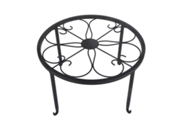Soporte individual para plantas, ideal para mesas, suelos, balcones y salones. Estantería sencilla de 30x30x19 cm, color negro.