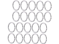 100 Piezas De Anillas Planas De Metal Para Llaveros, Anillas Redondas Para Llaves Y Accesorios De Bricolaje.