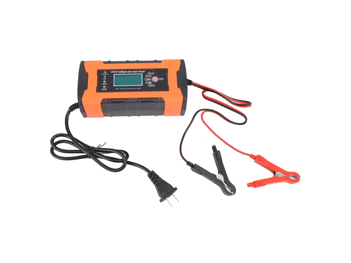 Carregador Inteligente De Bateria (recarga Pulsada, Display Lcd)