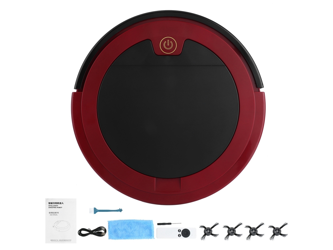 Aspiradora inteligente 3 en 1 con control remoto, 2800 Pa, 2000 mAh de autonomía, carga USB