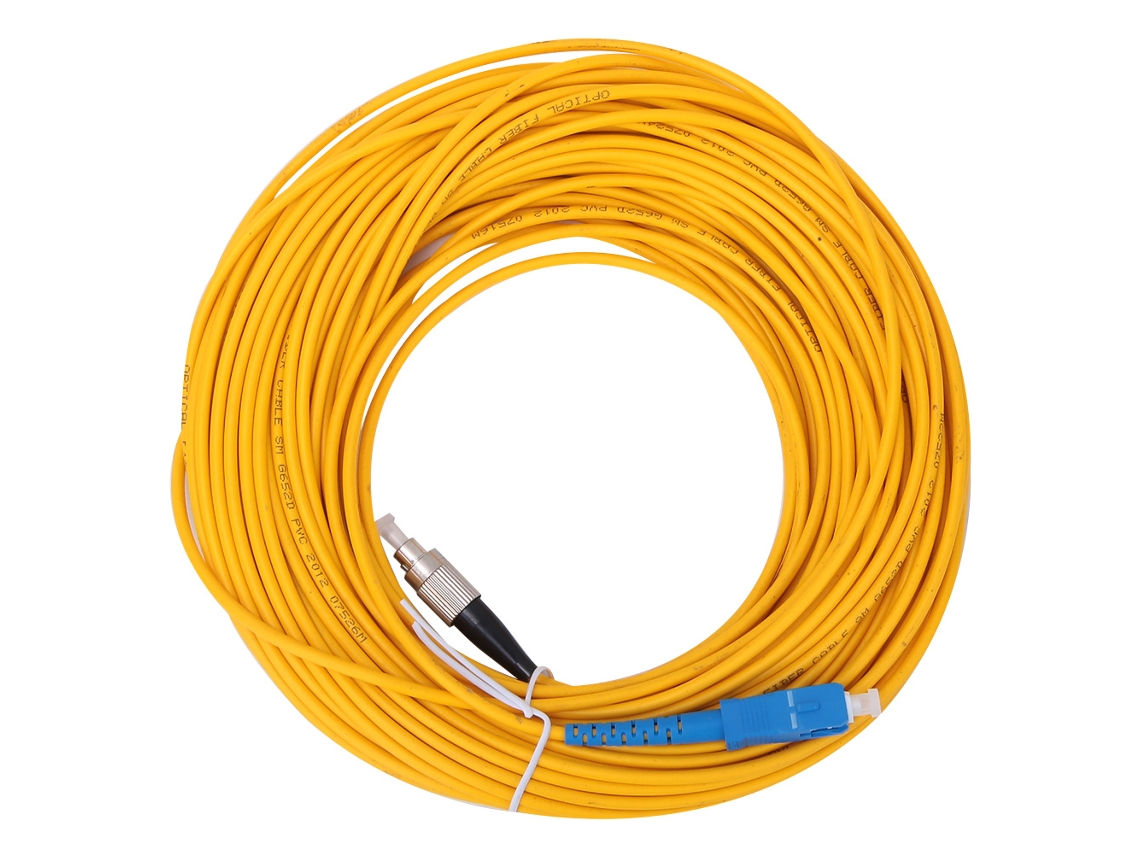 Cable De Parche De Fibra Óptica Sc-fc De Modo Simple Y Núcleo Único (15 Metros)