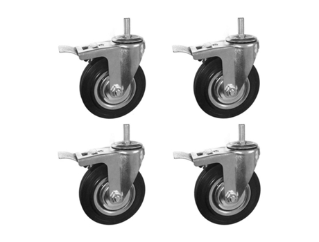 Ruedas Giratorias Freno Rueda Loca 5' 125/37.5-50 Muebles Plataformas Mesas 4 Ruedas COSHANO
