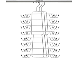 Innovadoras perchas plegables para camisetas, organizador de armario que ahorra espacio para múltiples capas, construcción metálica antideslizante de alta calidad.