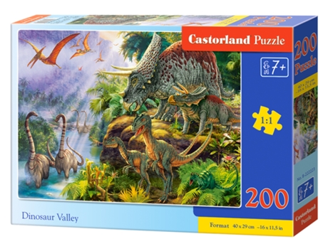 Puzzle CASTORLAND B-222223 rompecabezas 200 pieza(s) Dinosaurios