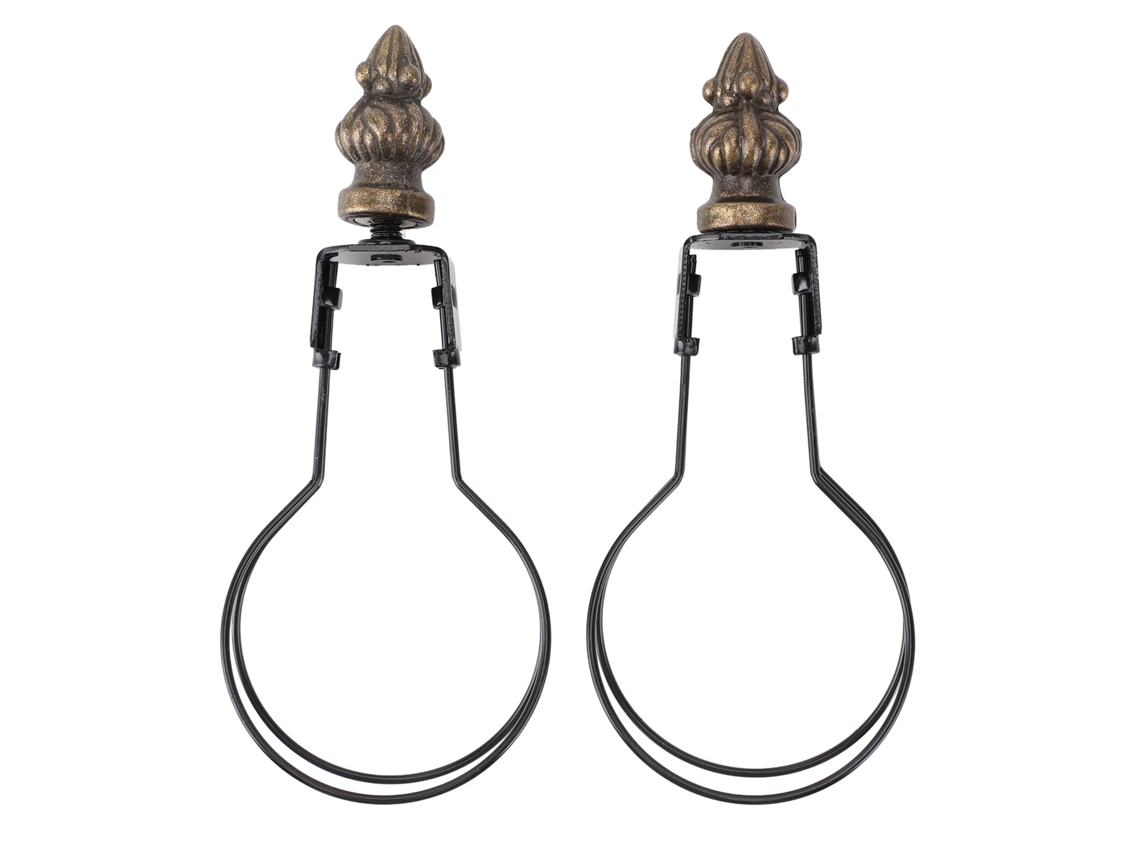 2026-2pcs Adaptador De Clip Para Lámpara Moderno Estilo Metal Soporte De Lámpara Clip On Para Sala Dormitorio Negro