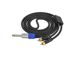 Cable Adaptador De Conexión En Y De 6,35 Mm Macho A Estéreo