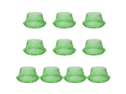 Anillo protector anticaracoles para plantas, repelente sin productos químicos, 24 cm, verde.