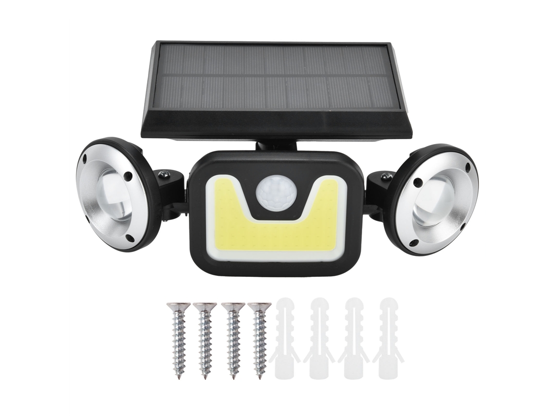 2026-luz Solar Con Sensor De Movimiento Led Rotativa Ip65 Impermeable Para Patio Terraza 3 Niveles Ajustables