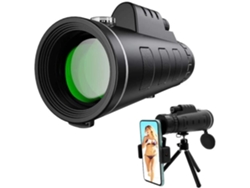 Telescopio monocular HD Monocular binocular 40X60 con soporte para teléfono y trípode para observación de aves y caza 95