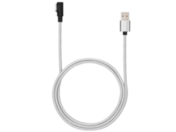 Cable De Datos (3 En 1 Magnético) Nuevo Cable De Datos Magnético 3 En 1 Tejido Android Apple Type-c (sin Cabezal) (plata)