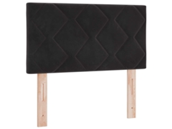 Cabecero de terciopelo negro 80 cm MAISON EXCLUSIVE