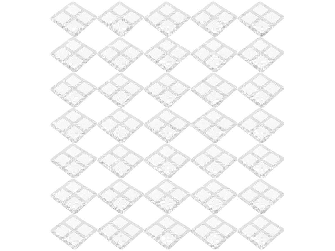Paquete De 200 Filtros De Desagüe Desechables, Adhesivos De Malla De 10 Cm.