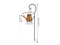 Farol solar de jardín, decorativo, resistente al agua.