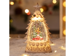 Yuysan - Lámpara de noche decorativa con forma de árbol de Navidad pequeño y brillante, artículo de mesa, estilo B