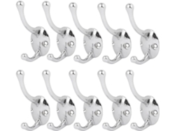 Juego De 10 Accesorios De Baño, Sombrilla Para Toallas, Gancho Doble De Metal, Para Ropa