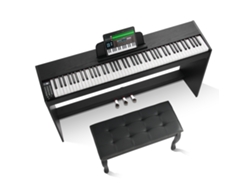 Piano digital Succebuy de 88 teclas con teclado doble, estuche, soporte y banco