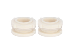 2 Adaptadores De Boquilla Para Tanque De Agua G1-1/2 Dn40 Abs Para Acuarios Y Granjas, Resistentes A La Presión.