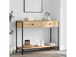 Mesa Consola Mesa Centro 100x34,5x75cm Madera Roble Sonoma Derivatives Lovely Home