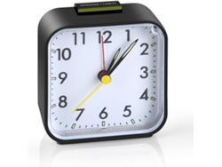 Zruxe Des03 - Reloj despertador analógico silencioso con luz nocturna y función de repetición para el hogar (negro)