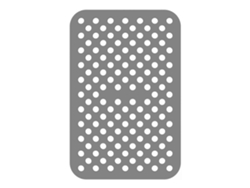 Tapete de silicona antiadherente para horno, apto para freidoras de aire eléctricas. MDUG (gris)