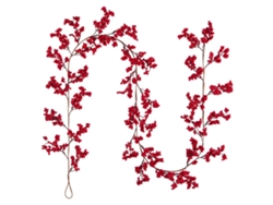 Enredadera artificial con bayas rojas para decorar árboles de Navidad.
