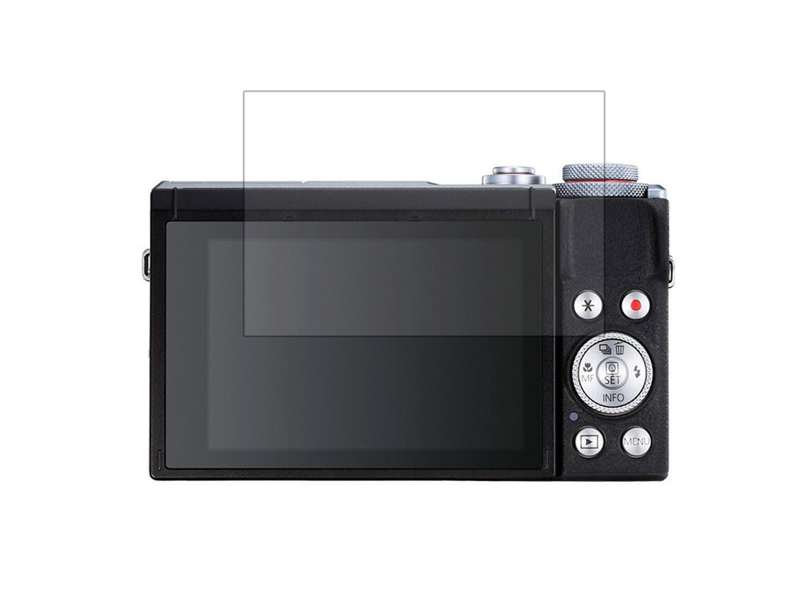 Juego de 5 protectores de pantalla de vidrio templado antirroturas con arco para Canon EOS G7X III DIGITALLAB