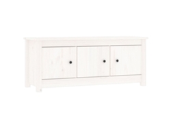 Zapatero 110x38x45,5 cm Pino Macizo Blanco MAISON EXCLUSIVE