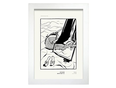 Poster NACNIC Pop Art Abstracto Playa de orillas (A4)