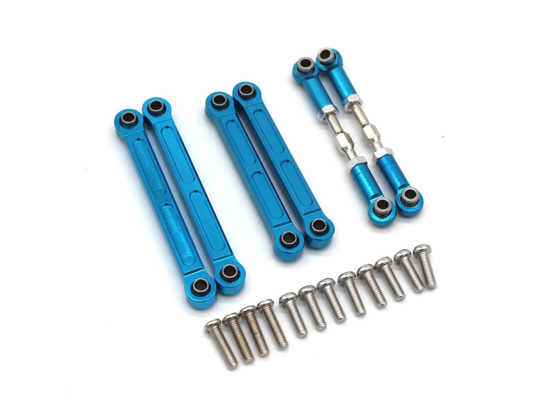 Azul Cielojuego Barras Acoplamiento Delanteras Traseras Metal Mejoradas Wltoys 144001 144010 124016 124018 124017 124019 124008 124010 Coches Rc