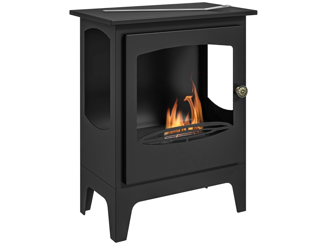 Chimenea Bioetanol Acero Inoxidable 1,2l 3h Negro
