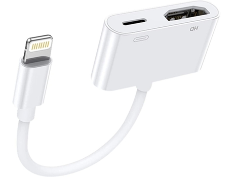 Adaptador HDMI para iPhone para Apple Tv Adaptador de iluminación Av digital certificado Mfi Conector HDMI 1080P Pantalla de sincronización Plug An...