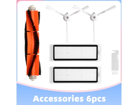 Kit de piezas de repuesto de filtro de cepillo de rodillo lateral para aspiradora Xiaomi Robot 1S Roborock S4 S5 Max S6 Pure E4 Xiaowa E2 E3 C10