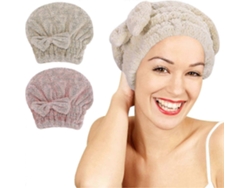 Juego de 2 toallas de microfibra para el cabello, toalla turbante súper absorbente, de secado rápido Rosewell
