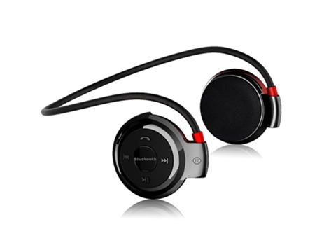 Auriculares Bluetooth Inalámbrico Fm Radio Música Estéreo Earpics Ranura para tarjeta Micro SD Negro