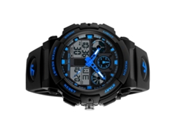Reloj Digital De Cuarzo Skmei Para Hombre, 5 Atm, Cronómetro, Alarma, Doble Huso Horario Y Luminoso.