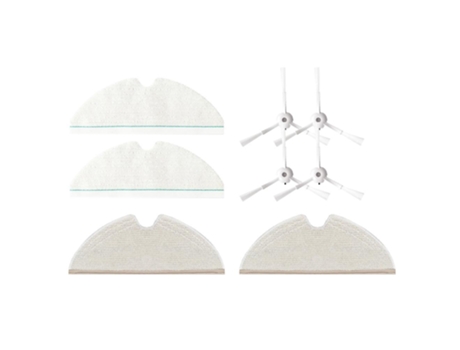 Pçs para roborock t8/q7 max/max+ esfregão lavável escova lateral de pano