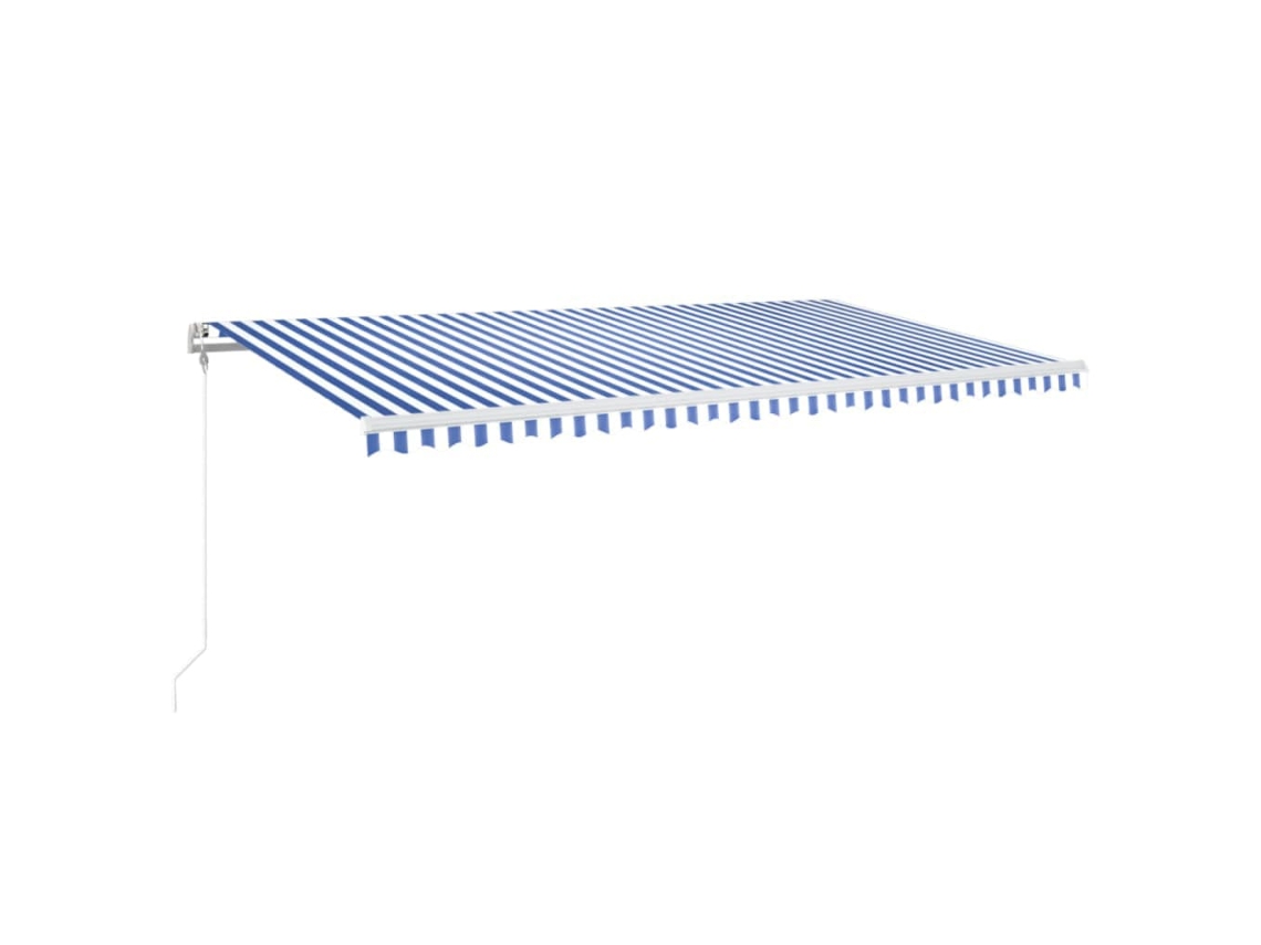 Toldo retráctil VIDAXL Azul Aluminio (600x350 cm)