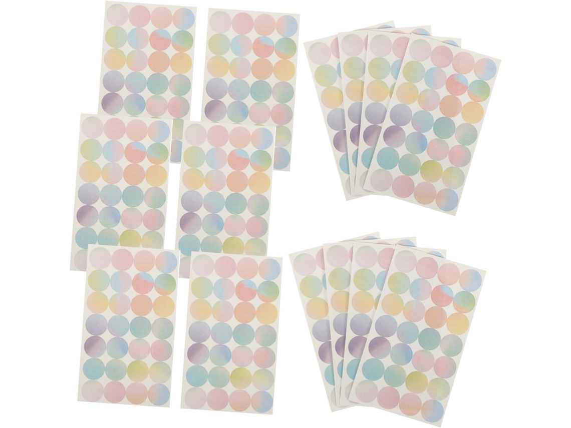 Pegatinas decorativas de tamaño estándar para reforzar agujeros de carpetas, ideales para oficina y escuela. Gokoco