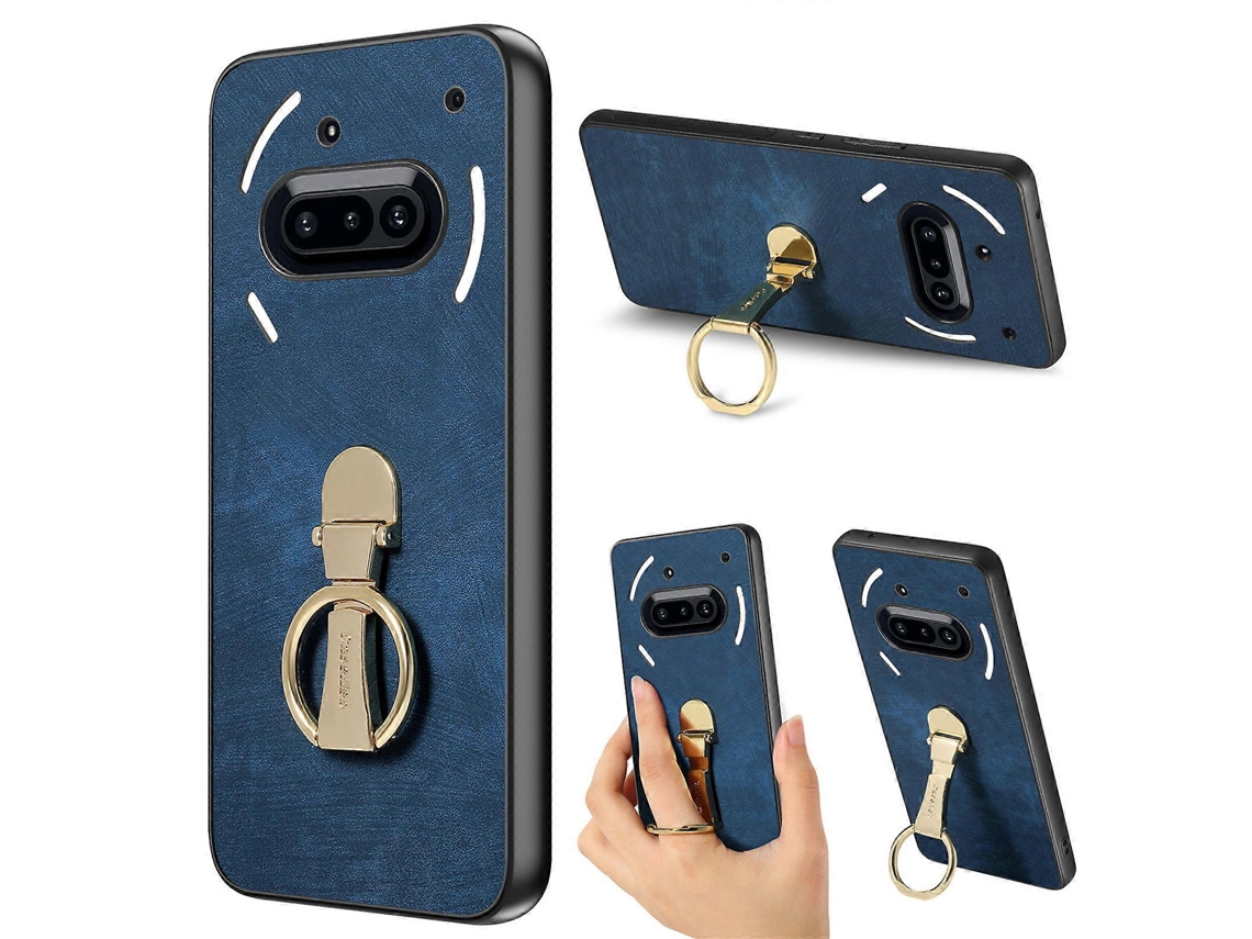 Funda Plegable Caseeneo D22 Con Soporte Y Carcasa Trasera De Cuero Retro Compatible Con Iphone (3a)