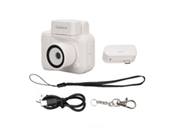 Cámara digital retro compacta con flash, vídeo 1080p y grabación de 2 MP, pequeña y portátil.