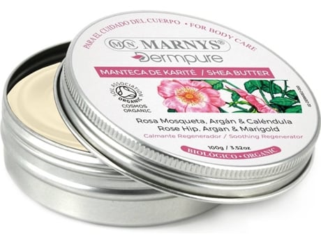 Crema Corporal MARNYS Manteca de Karité, Rosa Mosqueta, Argán y Caléndula Bio Dermpure (100 g)
