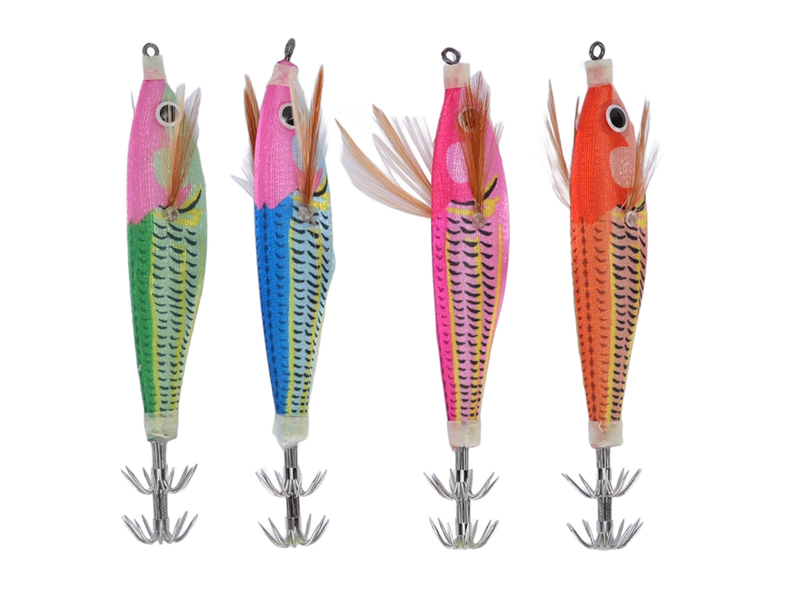 Danu26-jig Para Calamar Flotante Con Cuerpo Aerodinámico De Plástico Y Acero Inoxidable, Anzuelo De Paraguas Para Pesca
